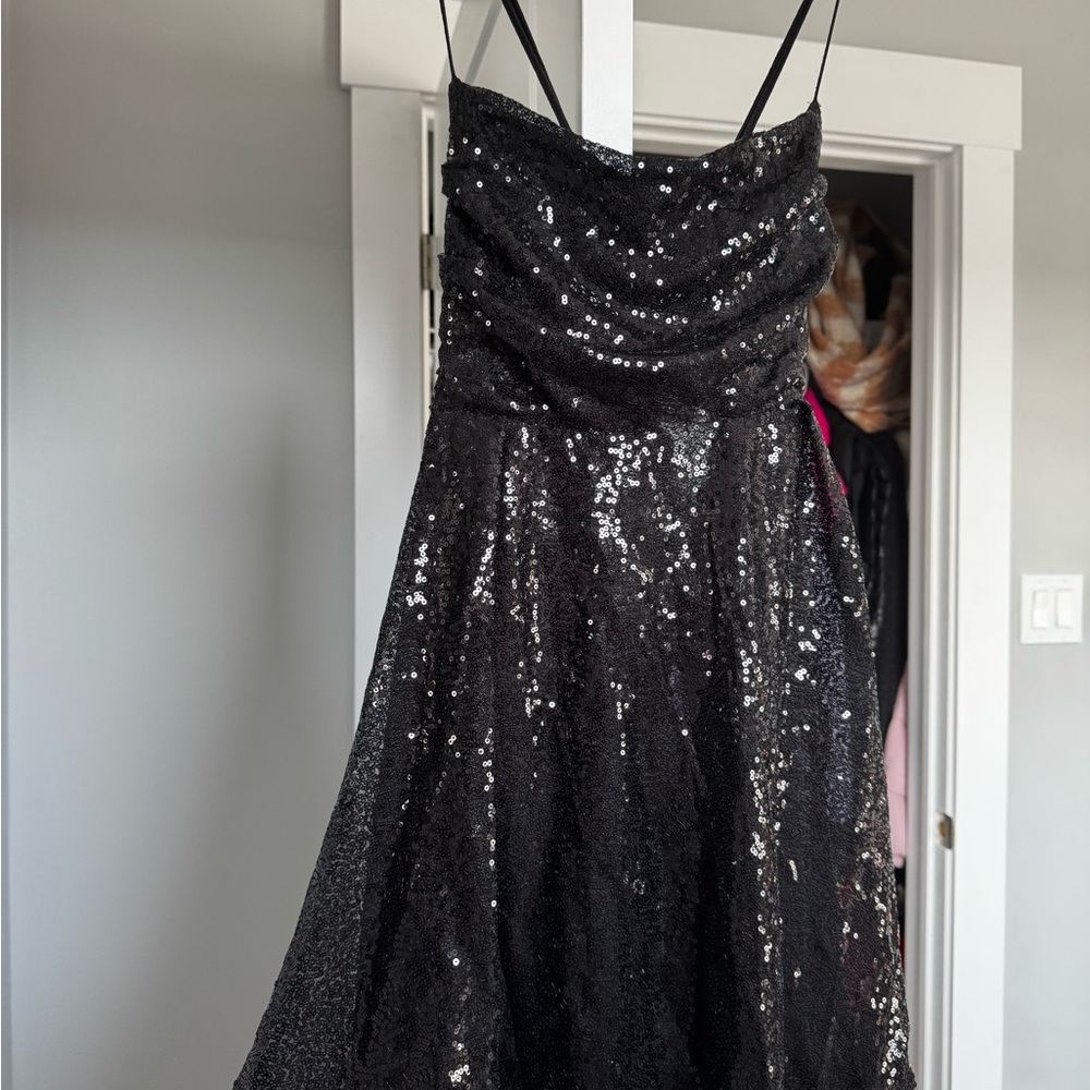 Amazon Black Sequin Mini Dress - Picture 3 of 7